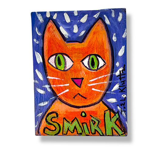 Kluttz 3x4 Smirk Cat WP5199
